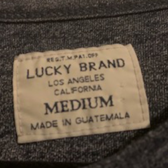 Lucky Men's henley blue/light blue size M - Picture 2 of 3